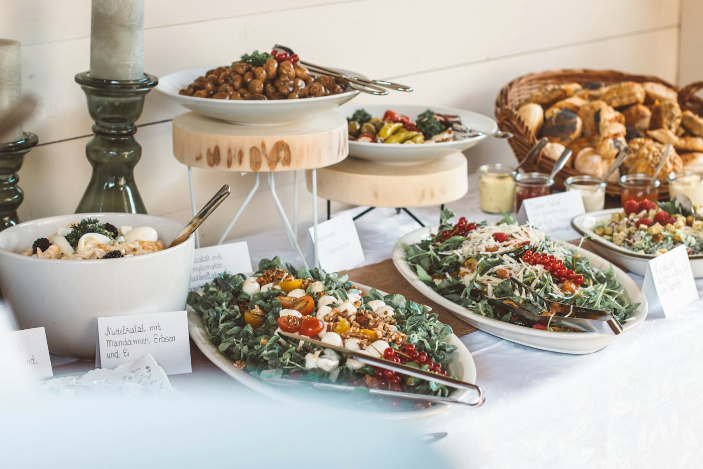 Buffet catering spread