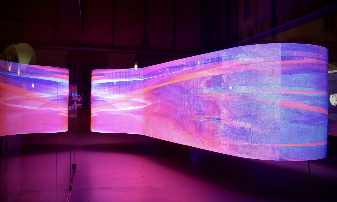 LED video wall at an event
